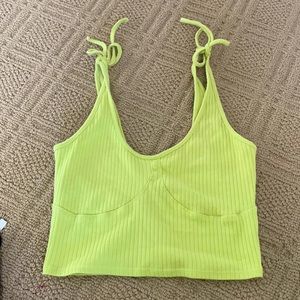 Pacsun Green Tie-able straps  tank top
